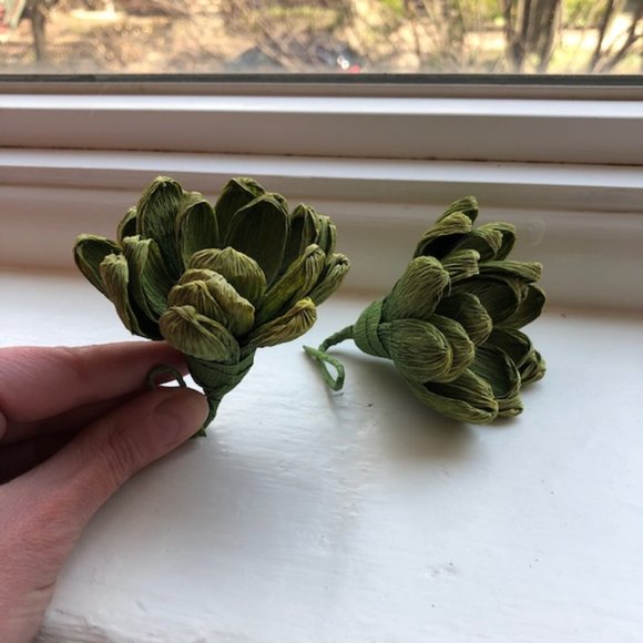 Paper succulent (set of 2) - Picture 3 of 3